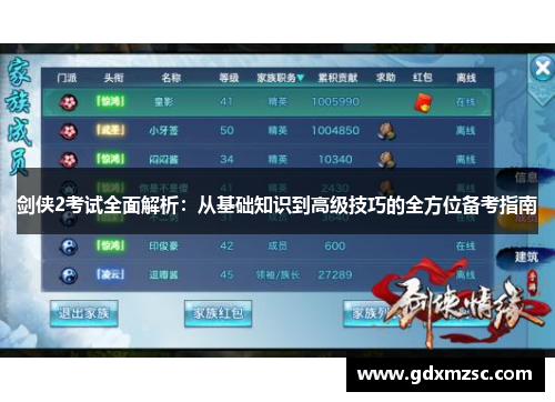 剑侠2考试全面解析：从基础知识到高级技巧的全方位备考指南